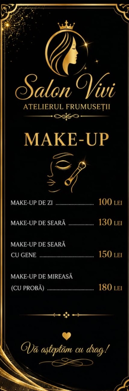 Listă prețuri make-up — Salon Vivi